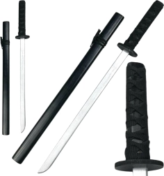 Medinė treniruočių katana juoda 70 cm