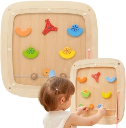 Medinė sieninė sensorinė pinbolo lenta WOOPIE