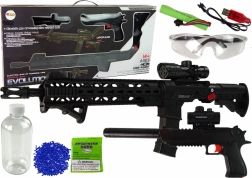 Water Pellet Gun with Accessories Black