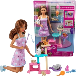 Barbie kačiukų prižiūrėtoja Kitty Condo – žaidimas su augintiniais nuo MATTEL