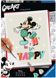 Tapyba pagal skaičius RAVENSBURGER CreArt – MICKEY MOUSE: H is for Happy, 13 × 18 cm