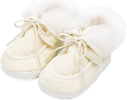 Žieminiai kūdikių batukai New Baby smėlio spalvos 0–3 mėn.