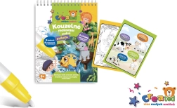 Stebuklingas piešimas vandeniu – bloknotas, 4 lapai – Gyvūnėliai