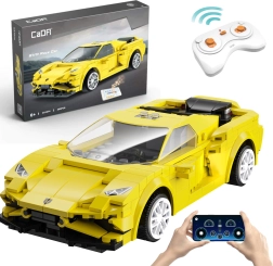 Konstruktorius CaDA EVO Race Car – geltonas RC lenktyninis automobilis, 289 detalės, Dual Mode