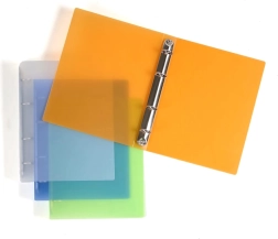 A5 Ring Binder with 4 Rings, Polypropylene, Orange