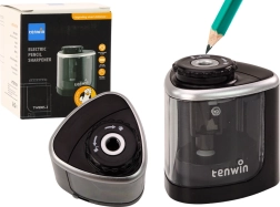 Elektrinis pieštukų ir pastelinių pieštukų galąstuvas 6–8 mm, juodas