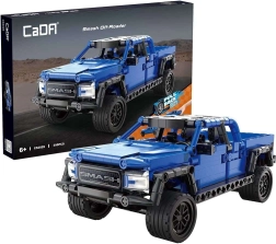 CaDA mėlynas visureigis Smash Off-Roader su atitraukimo (pull-back) pavara