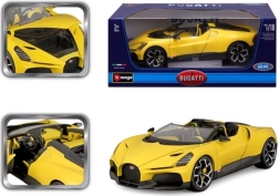 Metal car model 1:18 BBURAGO Bugatti Mistral yellow