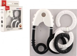 Nuo gimimo skirti juodai balti barškučiai