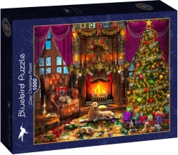 Bluebird puzzle Cozy Christmas Room 1000 pieces