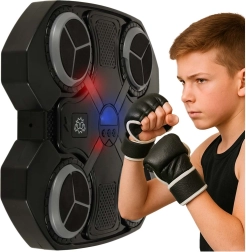 Treniruoklių bokso taikinys ant sienos su LED šviesomis ir USB jungtimi