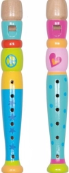 Vaikiška medinė fleita GOKI Peace 20 cm (spalvų miksas)