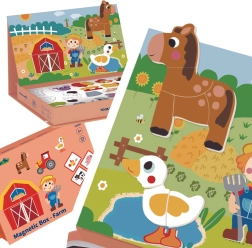Tooky Toy magnetinė dėlionė „Farma“