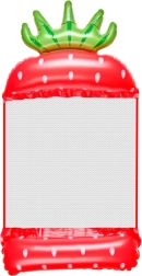 Pripučiama vandens hamako tinklinė lova braškės formos