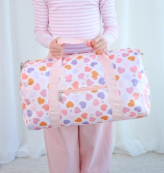 A Little Lovely Company kids’ travel bag – hearts
