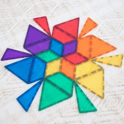 CONNETIX Rainbow Shape Expansion Pack – magnetinis konstruktorius, 36 dalys