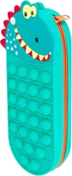 Silikoninis dinozauro penalas su pop-it paviršiumi