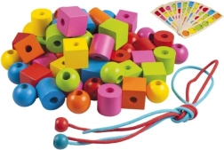 Detoa mediniai veriami karoliukai patiems mažiausiems