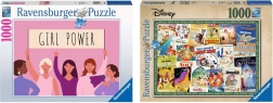 Ravensburger set of 2× 1000-piece puzzles – Disney Vintage Movie Posters and Girl Power