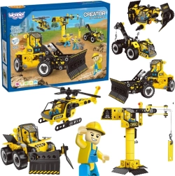 Woopie Construction Set Police Vehicles 6-in-1 STEAM
