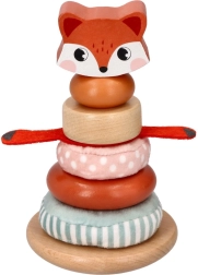 Kraunamas bokštas su lapės motyvu