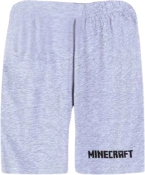 Minecraft Grey Shorts