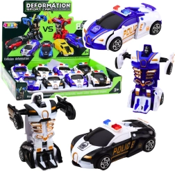 Auto Robot 2v1 Sports Police Car