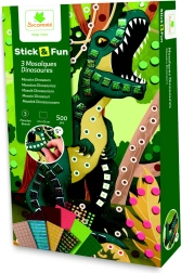 Stick & Fun – maža dinozaurų mozaika