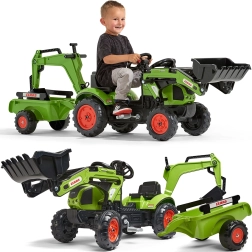 Pedal tractor with trailer and loader CLAAS ARION from 2 years