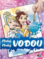Spalvinimo knygelė „Dažyk vandeniu: Princesės“