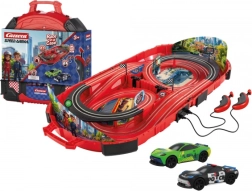Automobilių trasa Carrera Speed Arena Police nešiojamame lagamine 2,77 m