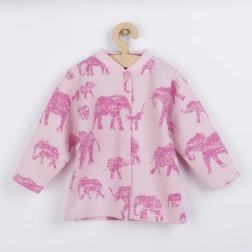 Baby jacket BABY SERVICE Elephants pink