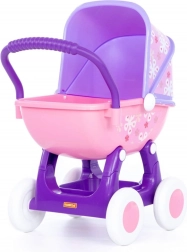 Violetinis vežimėlis lėlėms