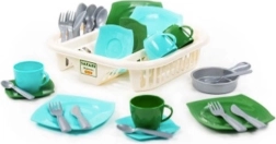 Safari Dish Drainer Set with Dishes
