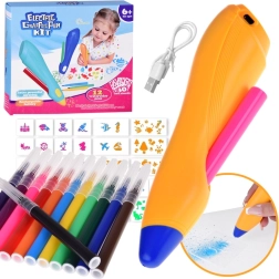 Grafičių aerografo pieštukas – kūrybinis rinkinys purškiamam piešimui