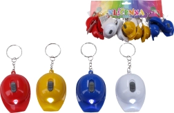 Raktų pakabukas kepurės formos su atidarytuvu ir šviesa