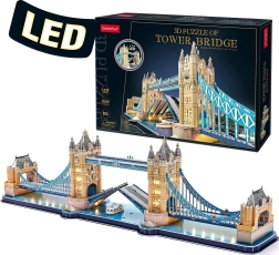 Šviečianti 3D dėlionė Tower Bridge – 222 dalys