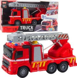 Gaisrinės automobilis 1:16 su vandens pompa, šviesomis ir garsais