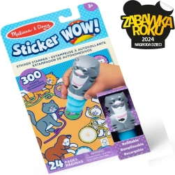 Stebuklinga knygelė ir antspaudukas su lipdukais „Katė“