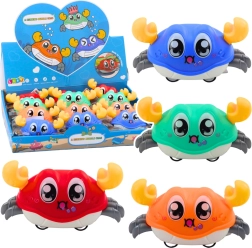 Interaktyvus važinėjantis krabas su spyruokliniu mechanizmu