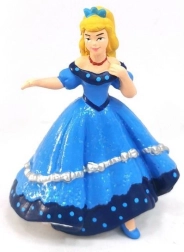 Princesės figūrėlė mėlynoje suknelėje