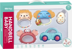 Chipolino set of rattles with animal teethers 5 pcs