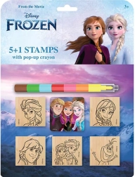 Antspaudukų rinkinys su vaškine kreidele „Frozen“ – Ledo šalis