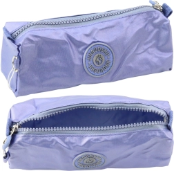 Vienos sekcijos mokyklinis penalas, mėlynas