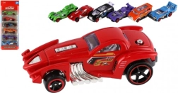 6 lenktyninių mašinėlių rinkinys, 6 vnt., metalas ir plastikas, 8 cm, laisva eiga