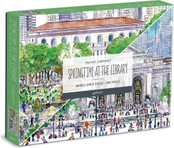 Double-Sided Puzzle Springtime at the Library 500 Pieces