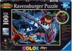 švytinti dėlionė Kaip prisijaukinti slibiną 3 XXL 100 dalių – Ravensburger