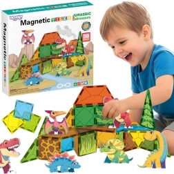 Woopie magnetinis konstruktorius su dinozaurais, 30 detalių