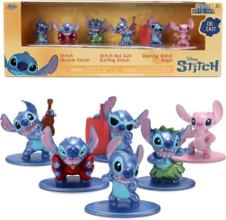 Metalinių figūrėlių rinkinys STITCH ir ANGEL 4 cm – 6 vnt.
