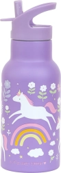 A Little Lovely Company – nerūdijančio plieno gertuvė 350 ml – Vienaragiai ir Vaivorykštė